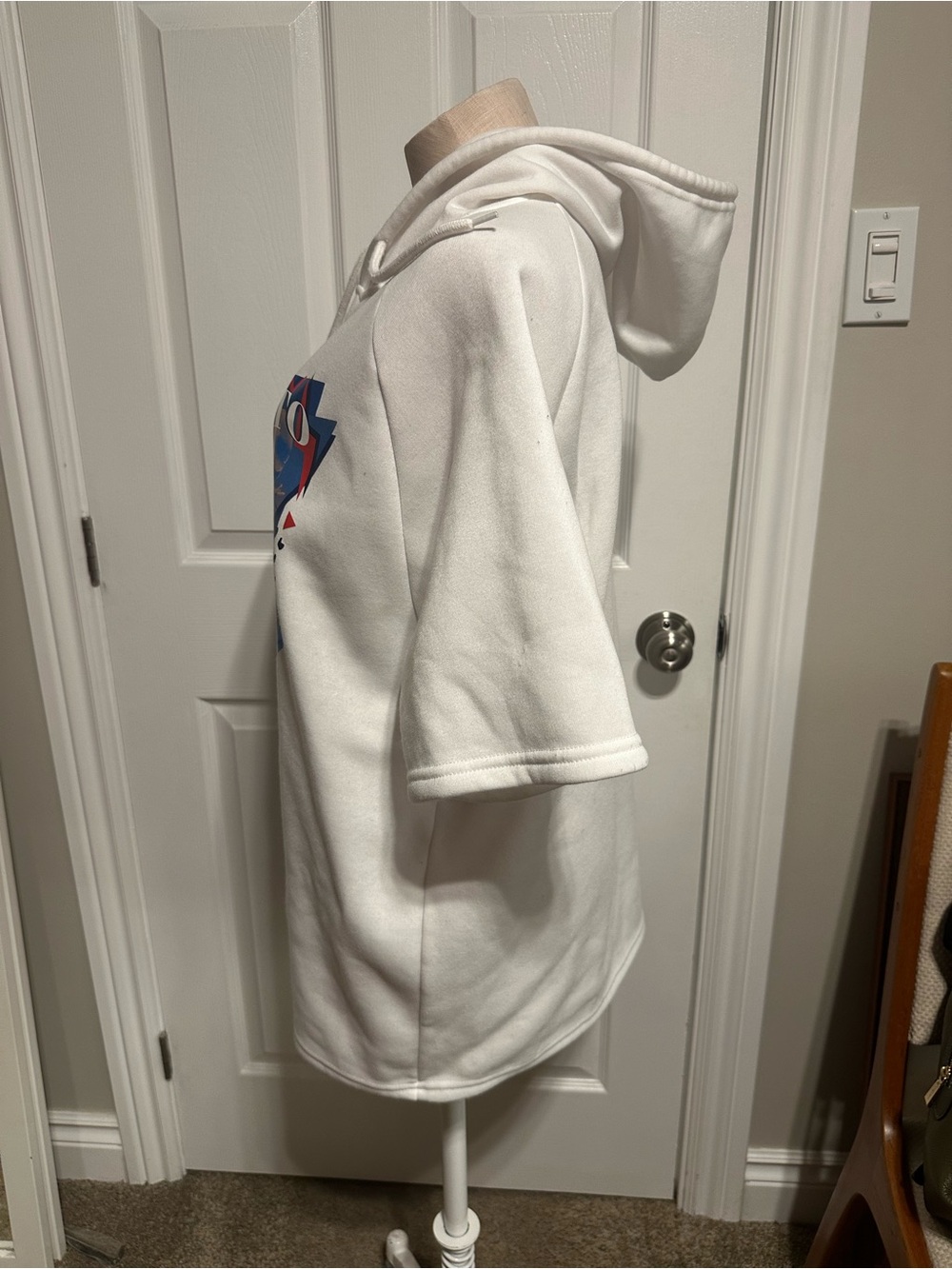 Toronto Blue Jays White Graphic Hoodie Shirt (Unisex) - Picture 5 of 7